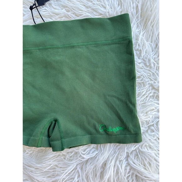 Civil Regime x No Tomorrow Ribbed Shorts Green Size XL - Picture 3 of 8